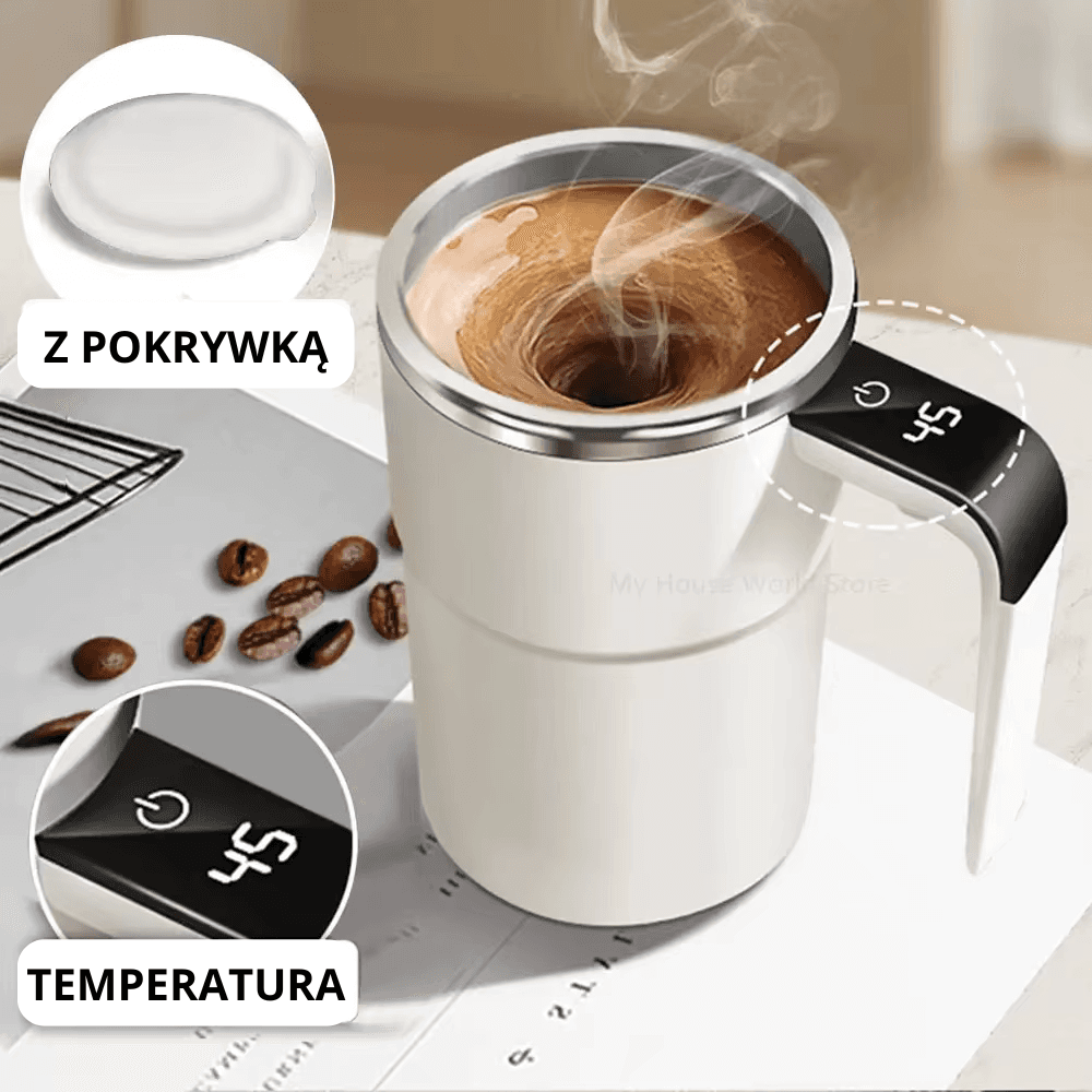 🔄Samomieszający kubek z pomiarem temperatury☕